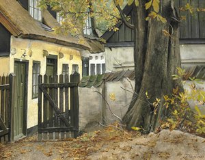 ドアのそばの古い栗 作： Laurits Andersen Ring